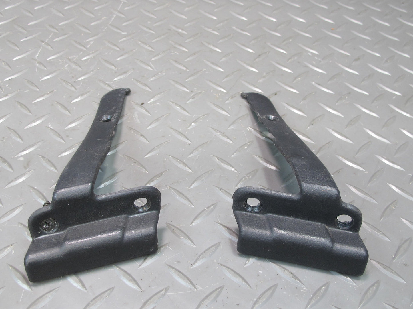 90-93 Nissan Z32 300ZX Coupe Set of 2 Left & Right Door Seat Belt Trim Black OEM