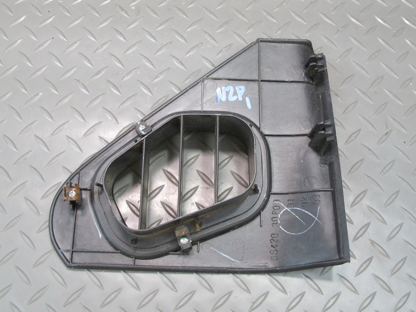 90-96 Nissan Z32 300ZX Set of 2 Dash END Trim Cover Panel Air Vent Black OEM