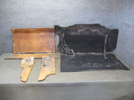 77-78 Datsun S30 280Z 2+2 Trunk Floor Cover Panel w Carpet Liner Set of 4 OEM