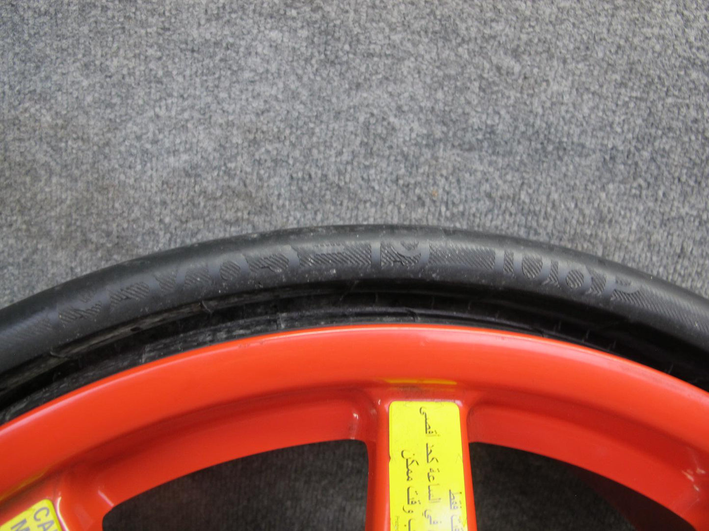 2011-2018 Porsche Cayenne 958 Emergency Spare R19" Wheel 19x6.5J Rim W/ Tire