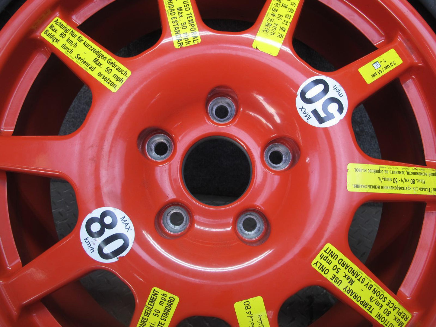 2011-2018 Porsche Cayenne 958 Emergency Spare R19" Wheel 19x6.5J Rim W/ Tire