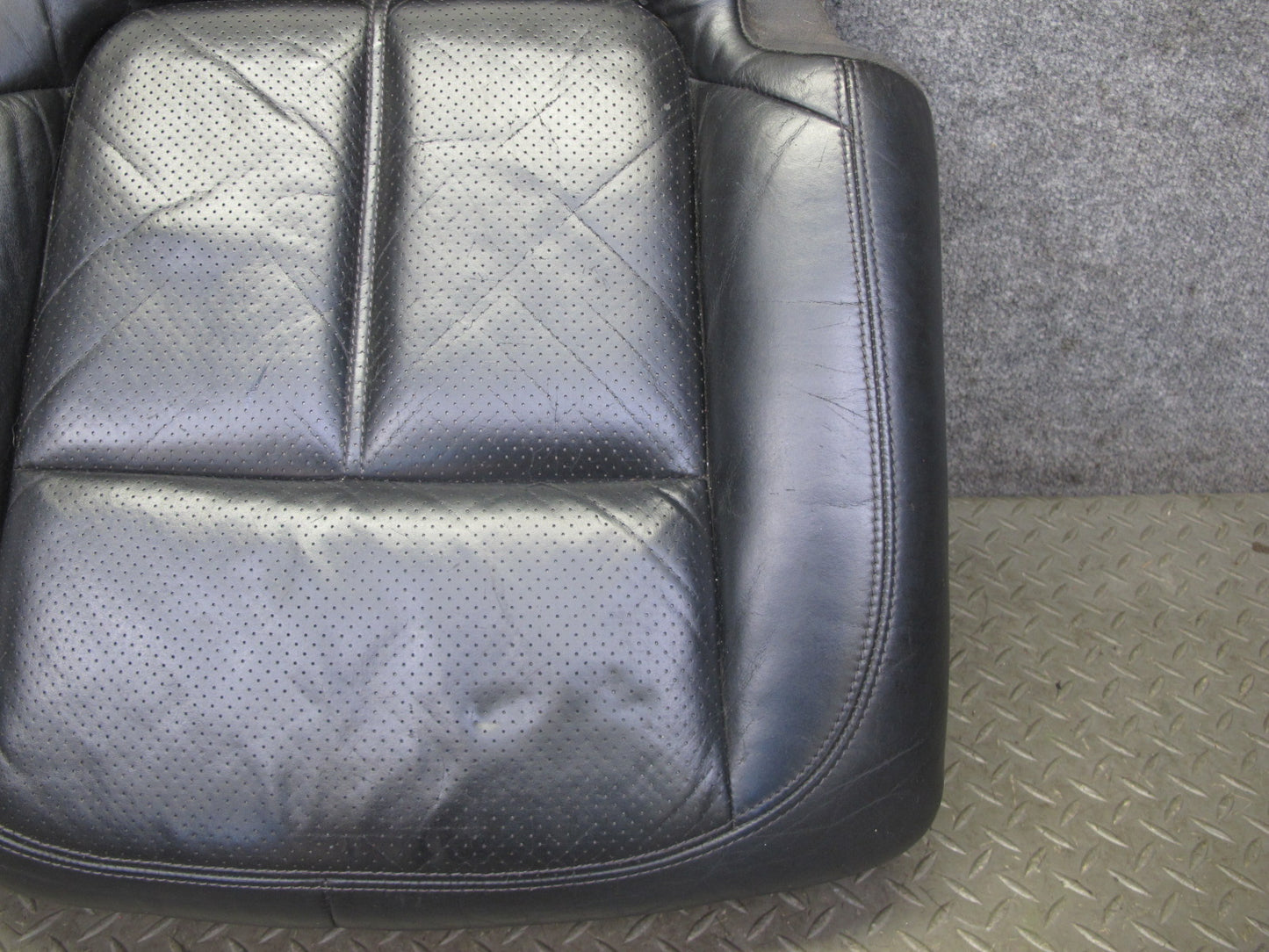 2011-2018 Porsche Cayenne 958 Rear Seat Right Side Lower Leather Cushion Black