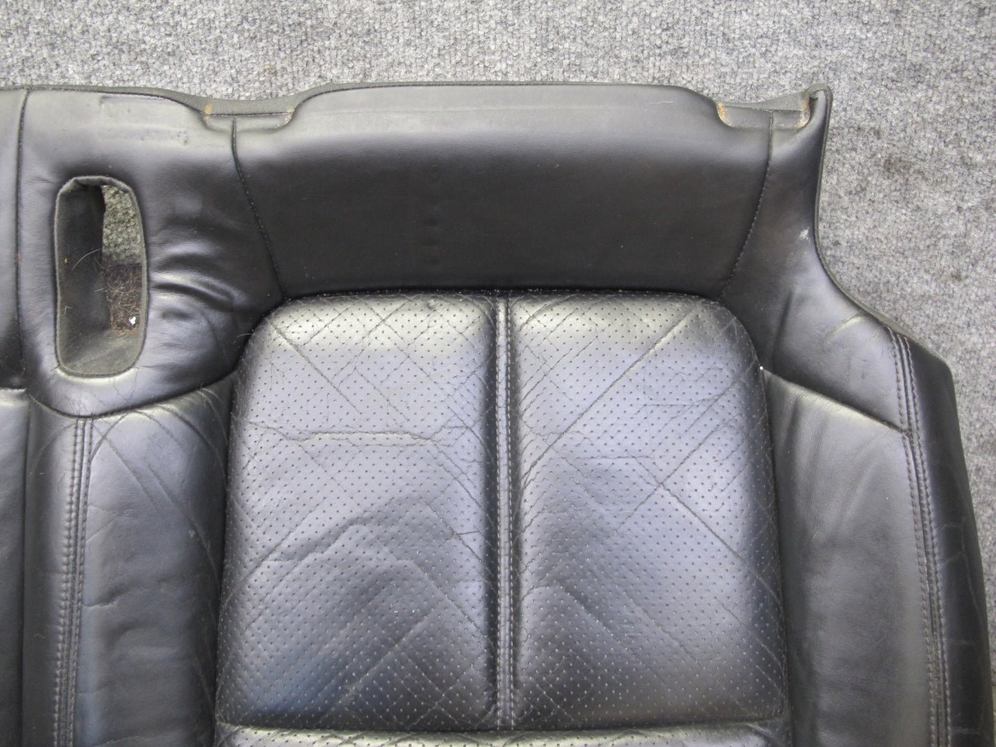2011-2018 Porsche Cayenne 958 Rear Seat Left Side Lower Leather Cushion Black