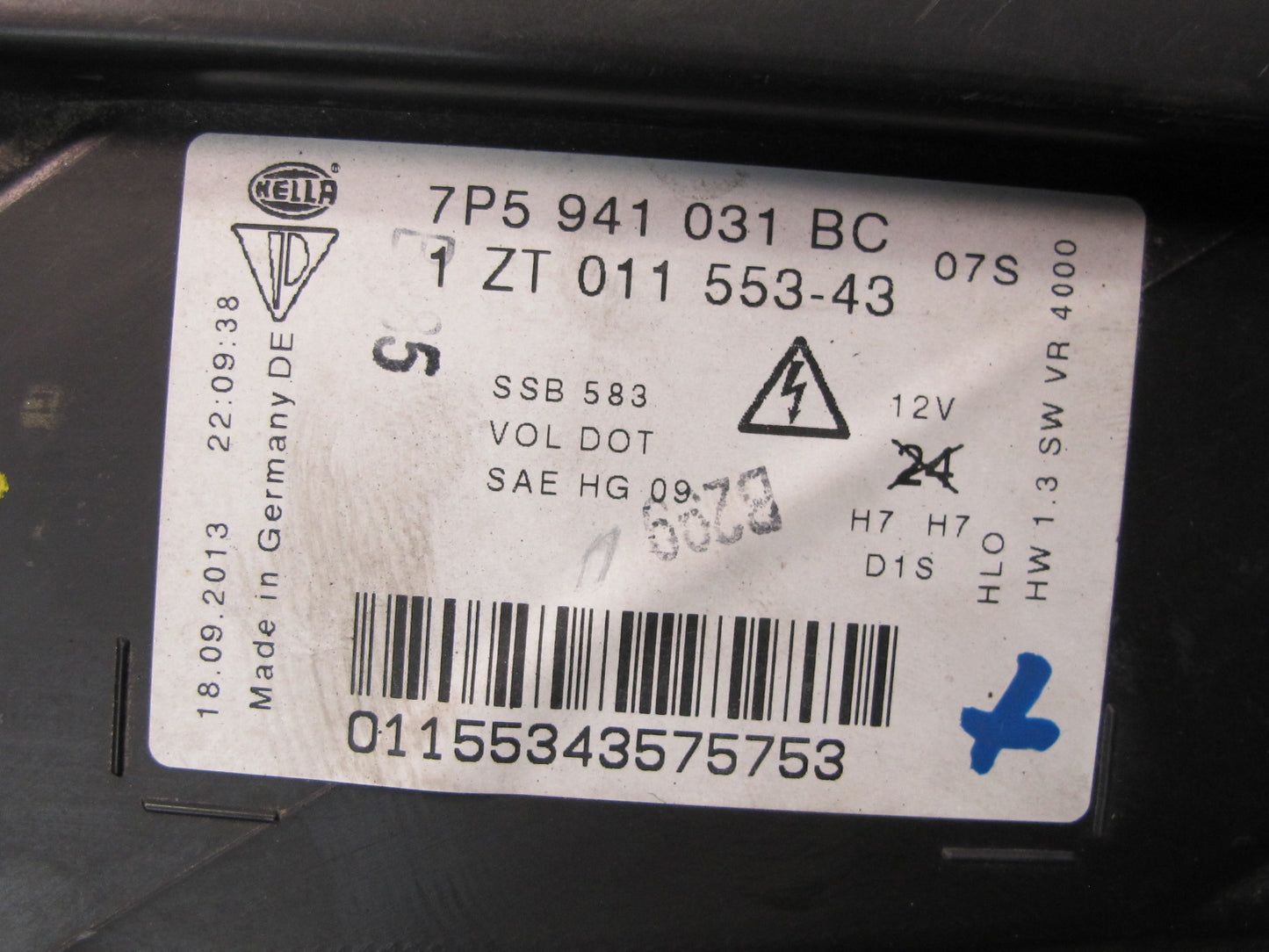 2011-2014 Porsche Cayenne 958 Front Left Xenon AFS HID Headlight Lamp