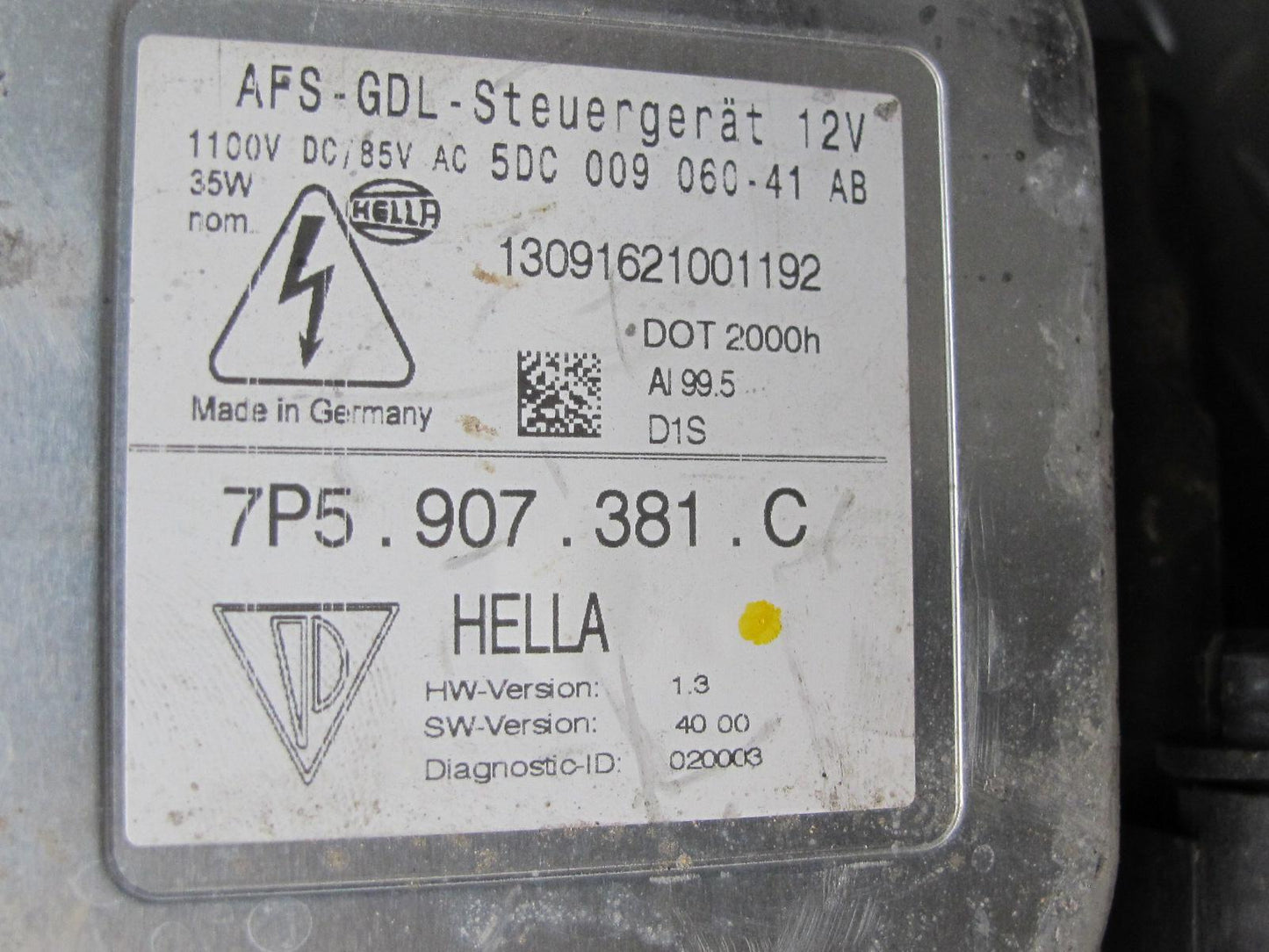 2011-2014 Porsche Cayenne 958 Front Right Side Xenon AFS HID Headlight Lamp