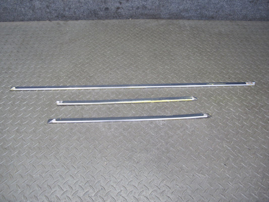 77-78 Datsun S30 280Z 2+2 Left Fender Door Quarter Chrome Trim Molding Set OEM