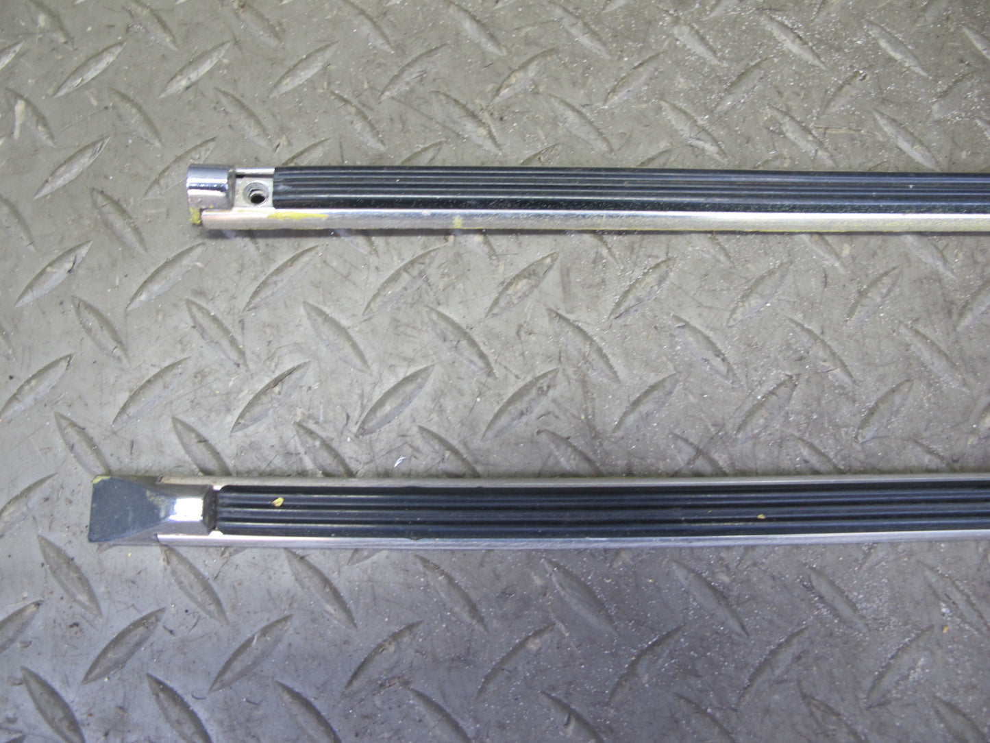 77-78 Datsun S30 280Z 2+2 Left Fender Door Quarter Chrome Trim Molding Set OEM