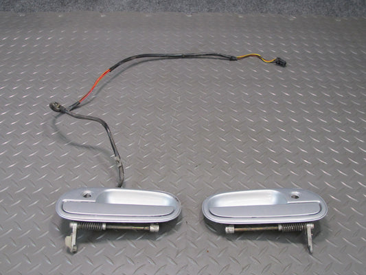 90-91 Nissan Z32 300ZX Set of 2 Left & Right Door Exterior Handle Silver OEM