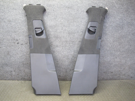 11-18 Porsche Cayenne 958 Right Left Side Upper B Pillar Trim Cover Panel Set