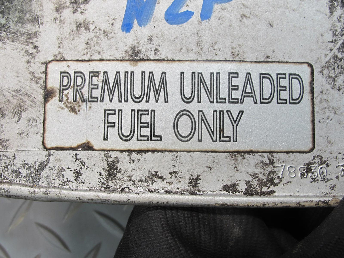 90-96 Nissan Z32 300ZX 2+2 Fuel Filler Door Lid Cover Silver Metallic OEM