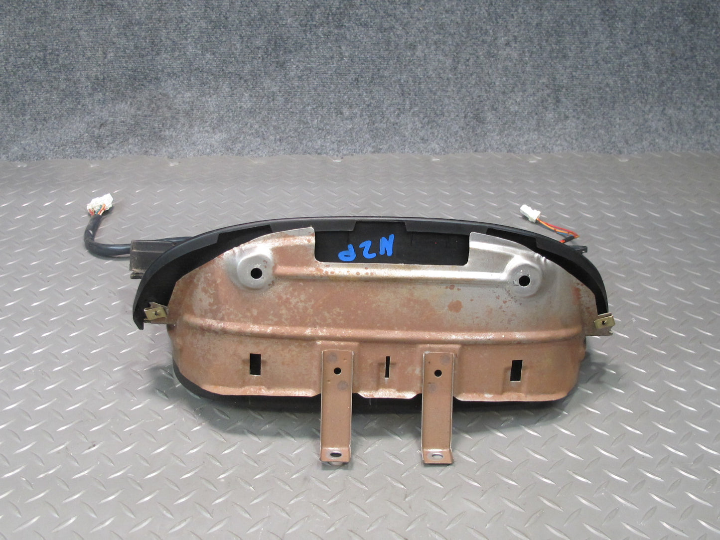 1990 Nissan Z32 300ZX NA Instrument Cluster Speedometer Trim w Warning Board OEM