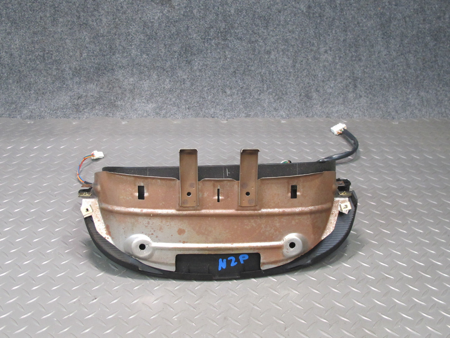 1990 Nissan Z32 300ZX NA Instrument Cluster Speedometer Trim w Warning Board OEM