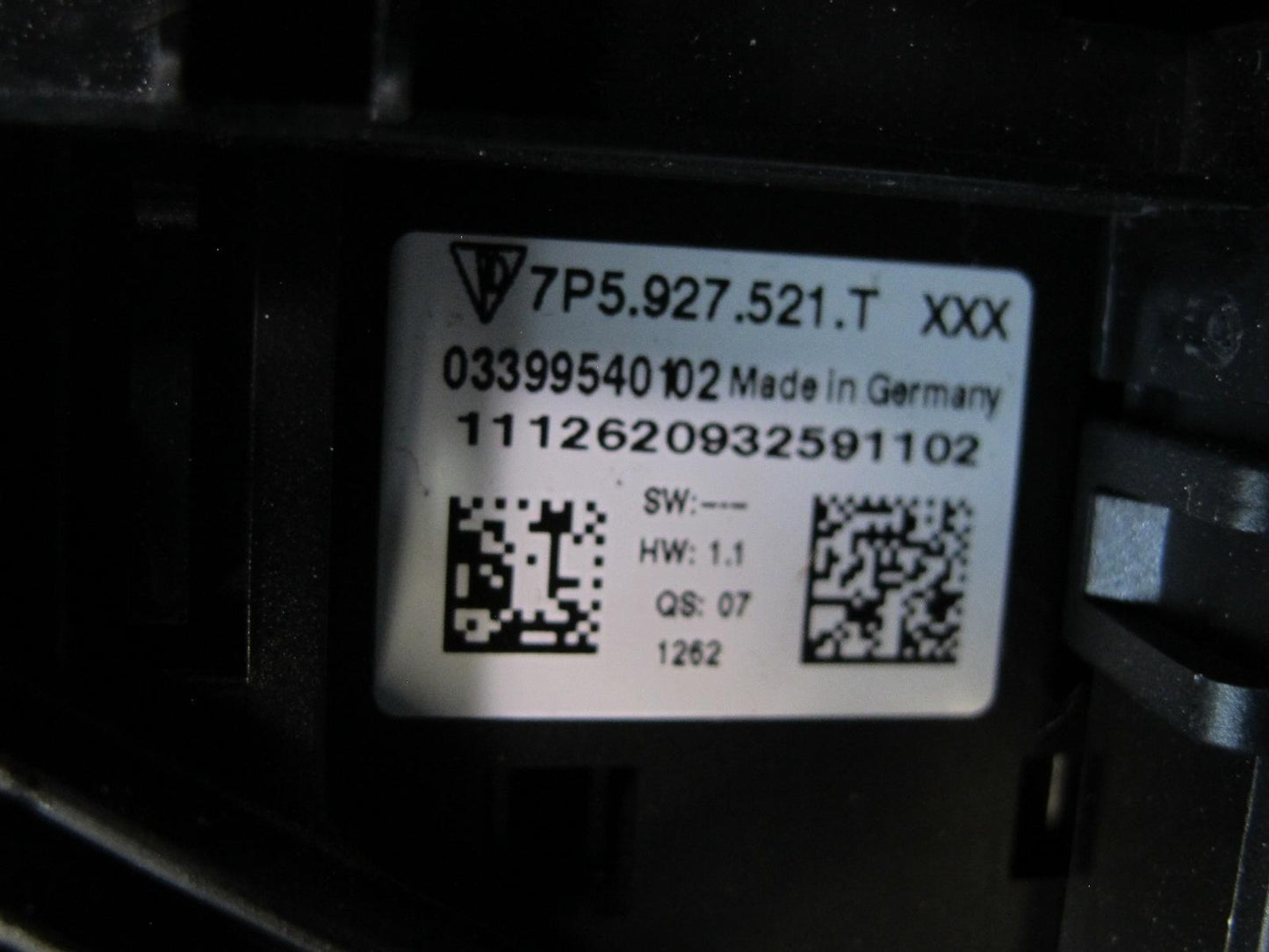 2011-2014 Porsche Cayenne 958 Suspension Mode Control Selector Switch Panel