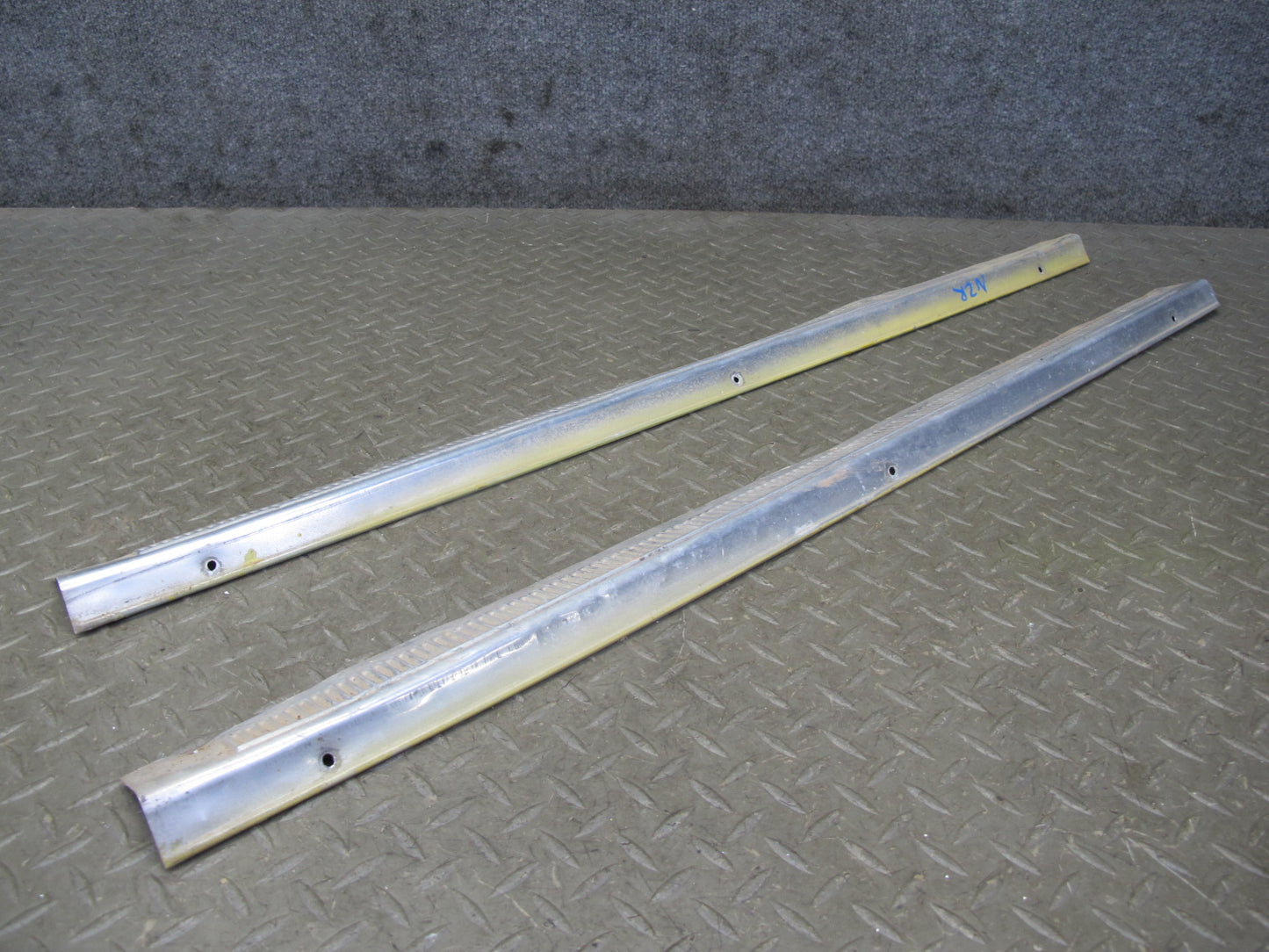 75-78 Datsun S30 280Z 2+2 Set of 2 Left & Right Door Sill Scuff Plate OEM