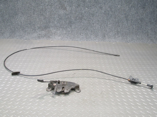 90-96 Nissan Z32 300ZX Coupe Front Hood Lock Latch w Release Cable Set OEM