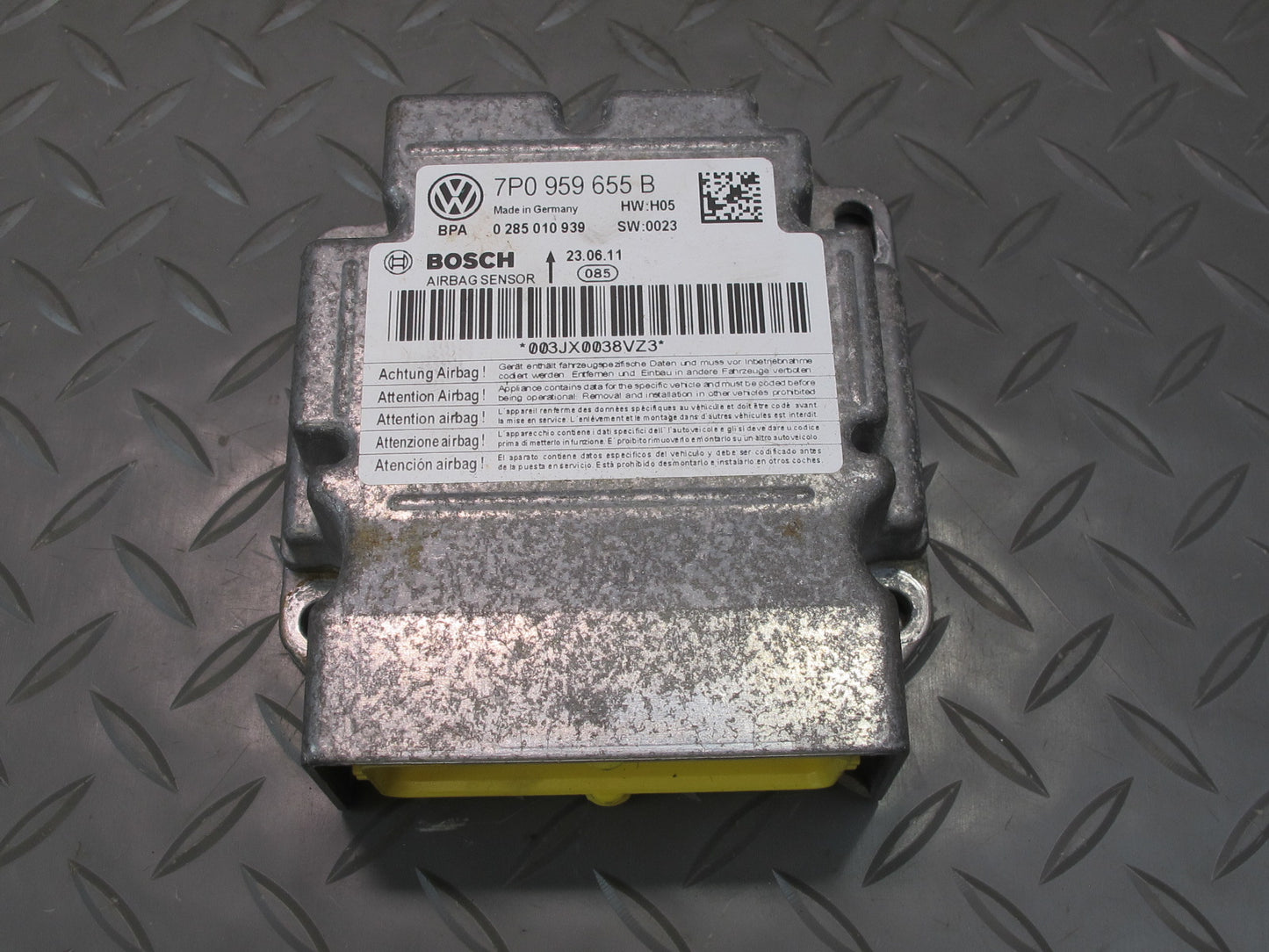 11-14 PORSCHE CAYENNE 958 SRS AIRBAG CONTROL MODULE UNIT 7P0959655B OEM