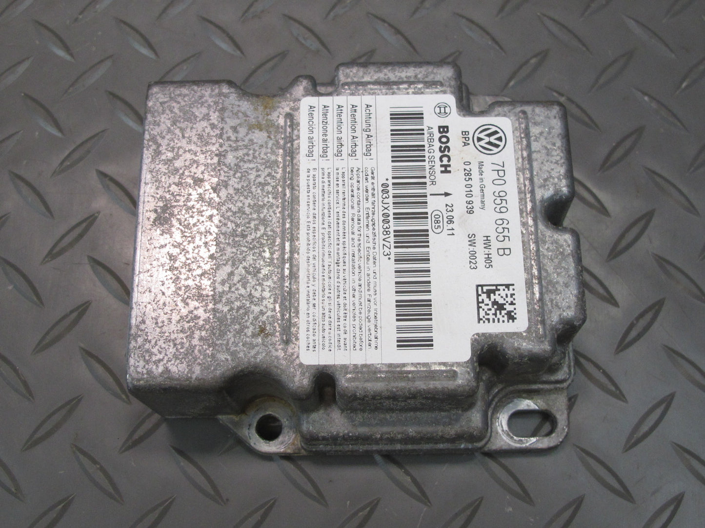 11-14 PORSCHE CAYENNE 958 SRS AIRBAG CONTROL MODULE UNIT 7P0959655B OEM