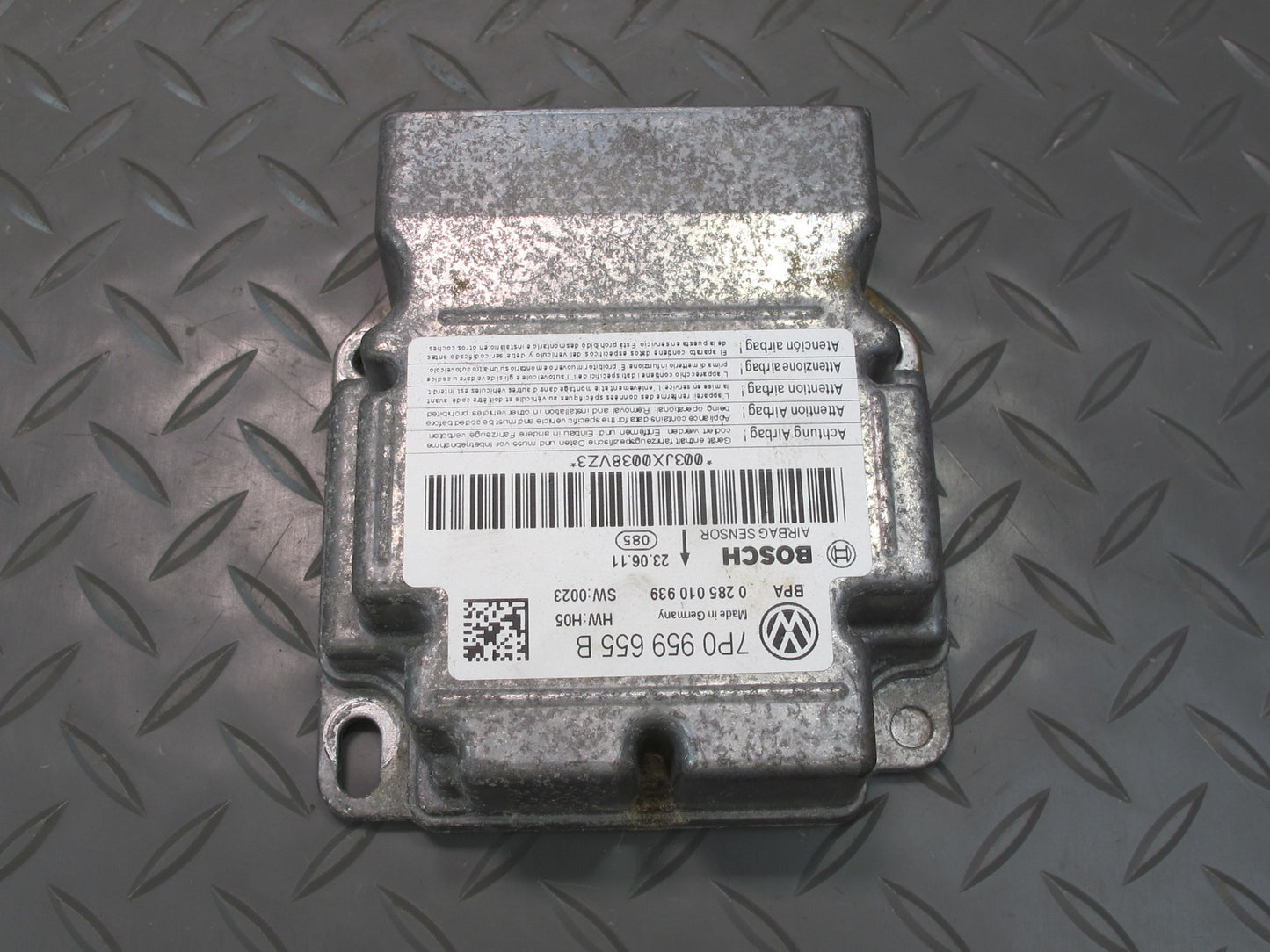 11-14 PORSCHE CAYENNE 958 SRS AIRBAG CONTROL MODULE UNIT 7P0959655B OEM