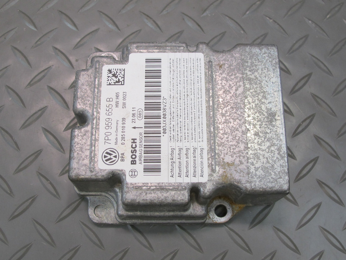 11-14 PORSCHE CAYENNE 958 SRS AIRBAG CONTROL MODULE UNIT 7P0959655B OEM