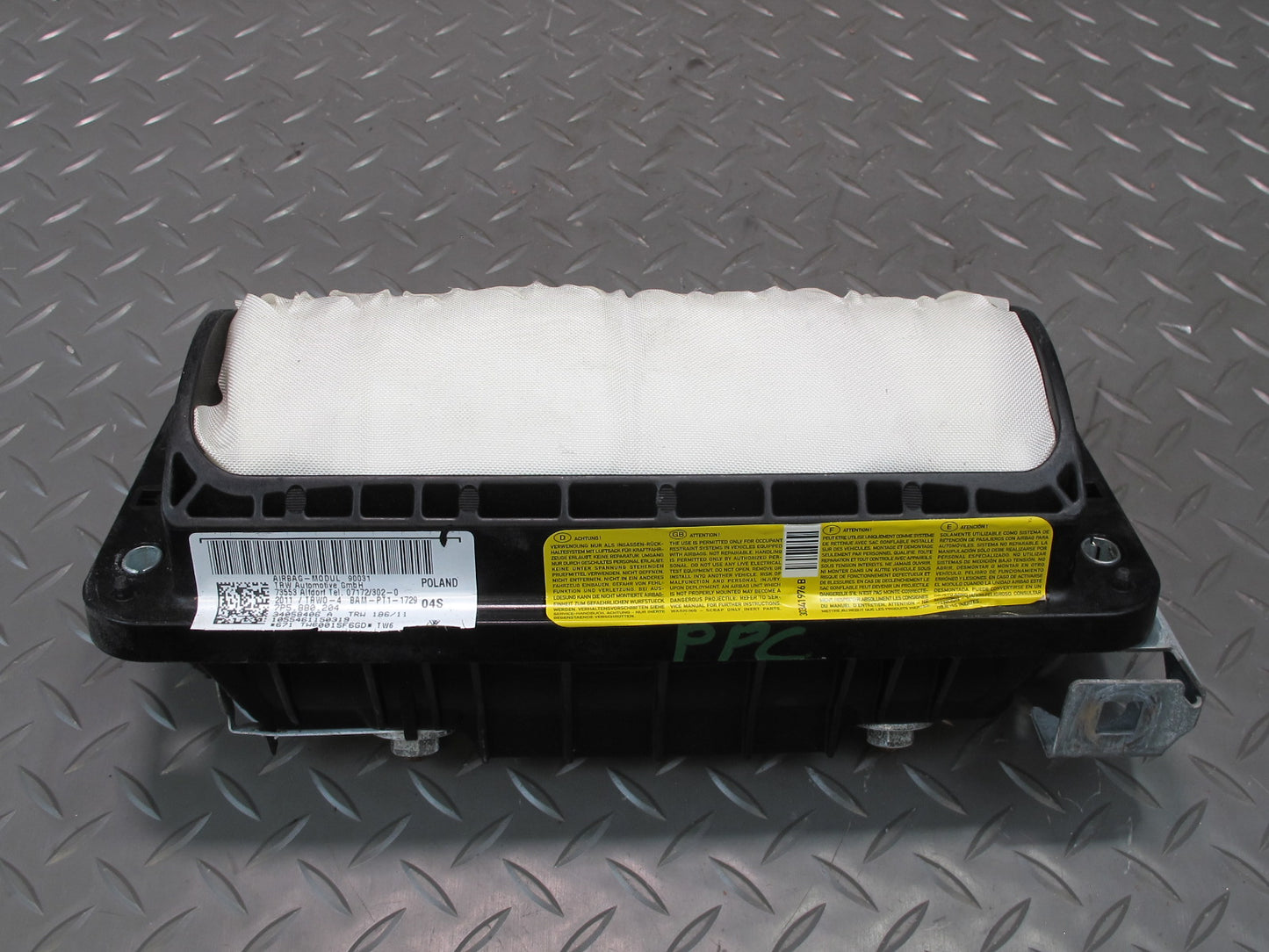 11-18 PORSCHE CAYENNE 958 FRONT RIGHT PASSENGER SIDE DASH SRS AIRBAG OEM