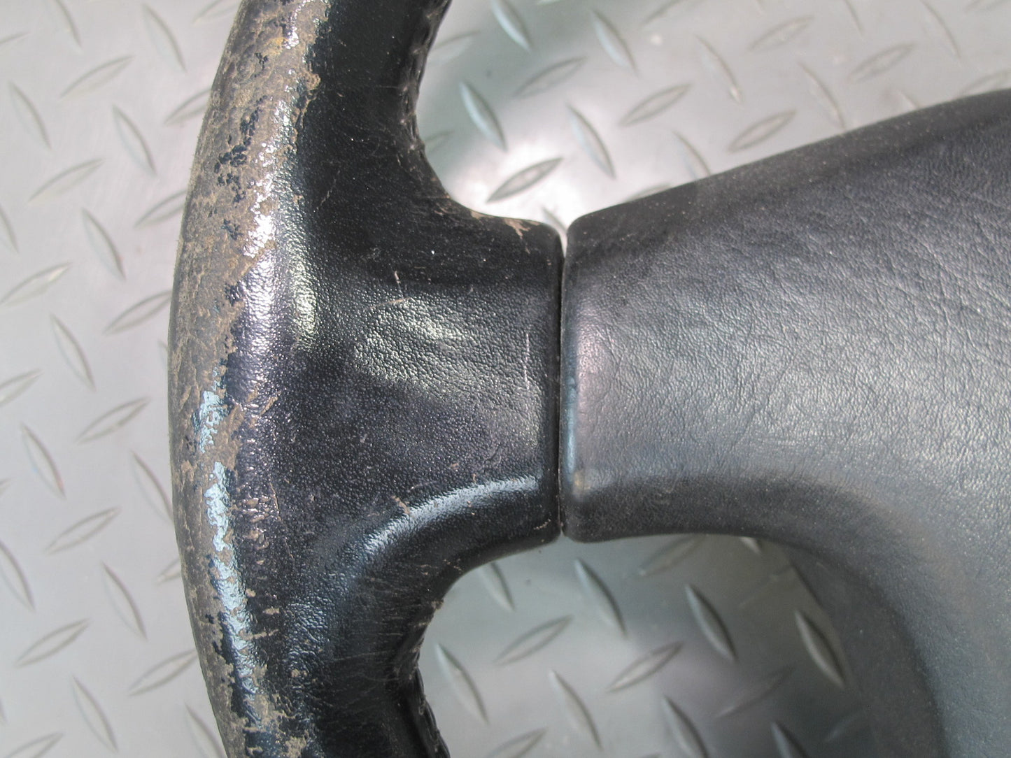 90-91 Nissan Z32 300ZX NON Turbo Leather Steering w Cruise Switch Black OEM