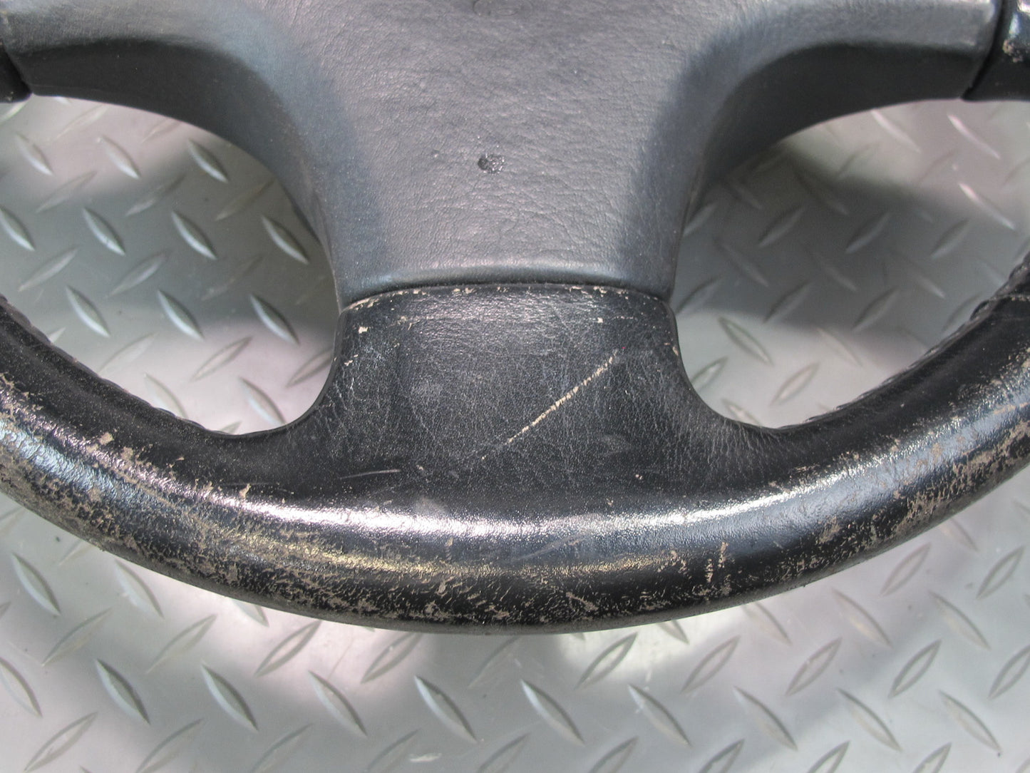 90-91 Nissan Z32 300ZX NON Turbo Leather Steering w Cruise Switch Black OEM