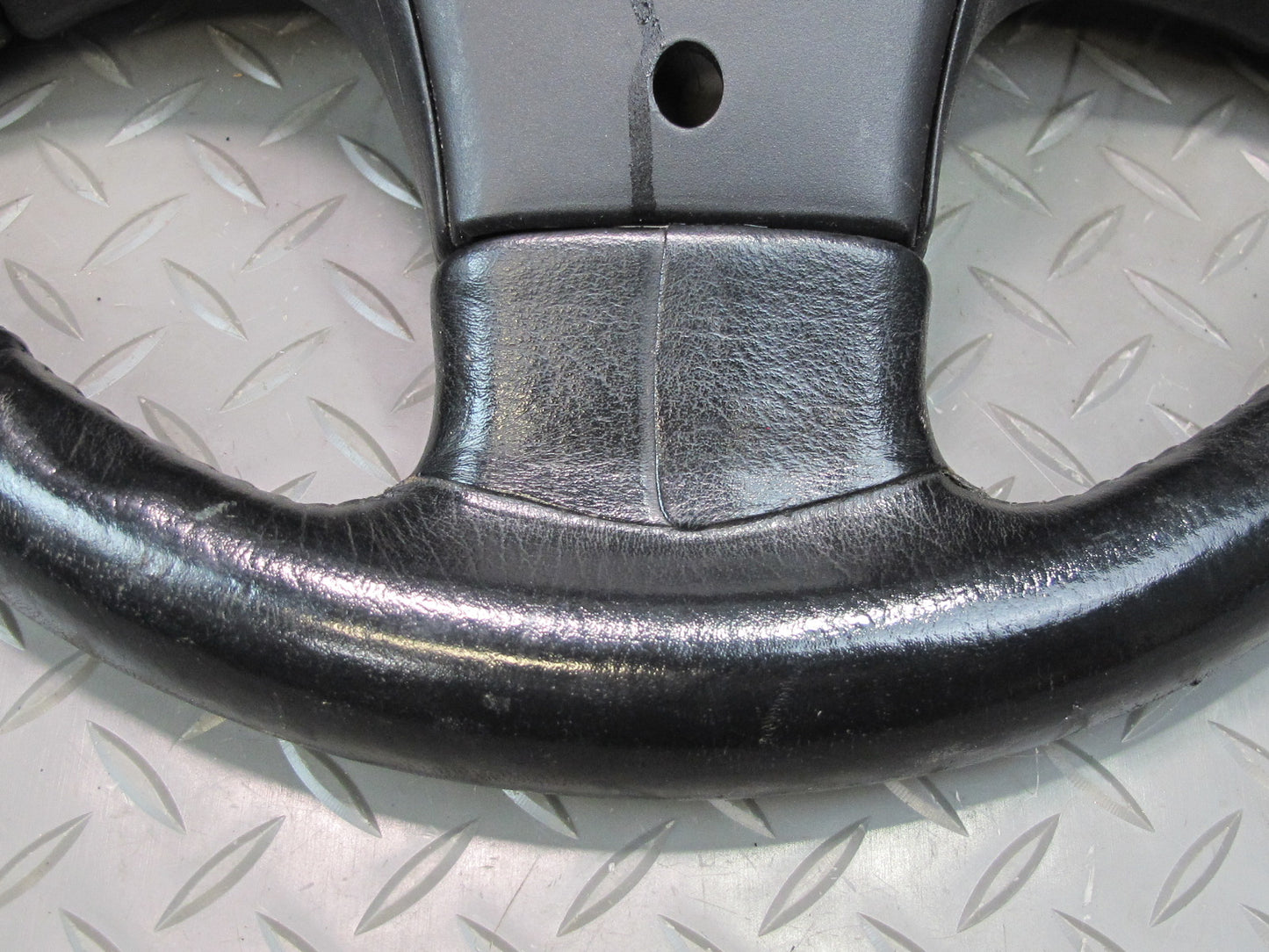 90-91 Nissan Z32 300ZX NON Turbo Leather Steering w Cruise Switch Black OEM