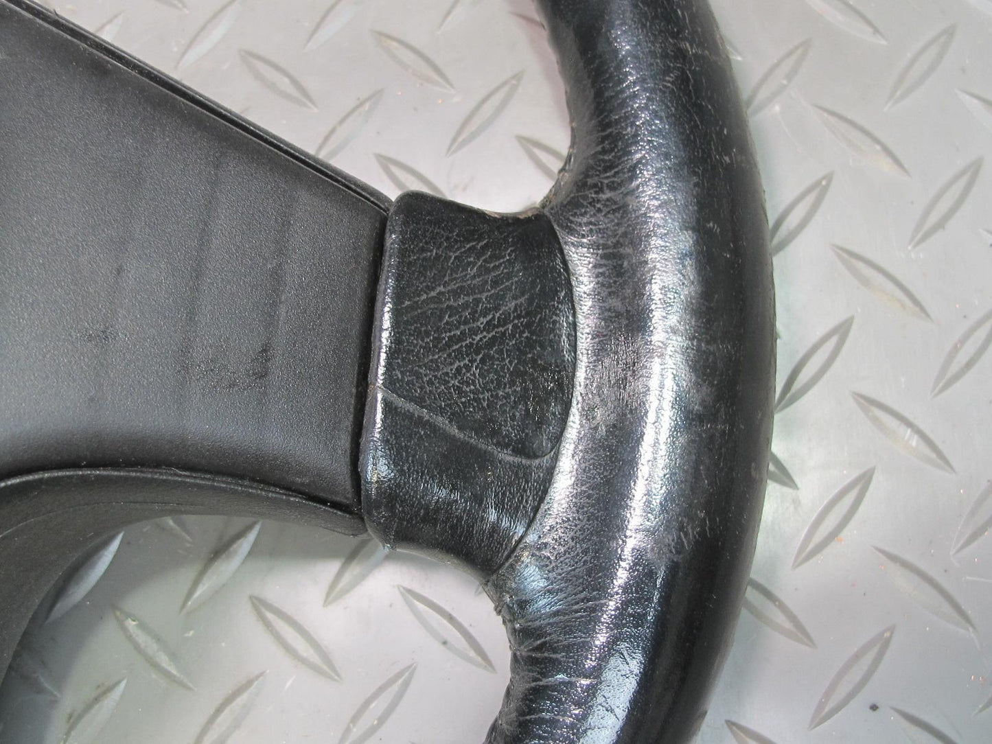 90-91 Nissan Z32 300ZX NON Turbo Leather Steering w Cruise Switch Black OEM