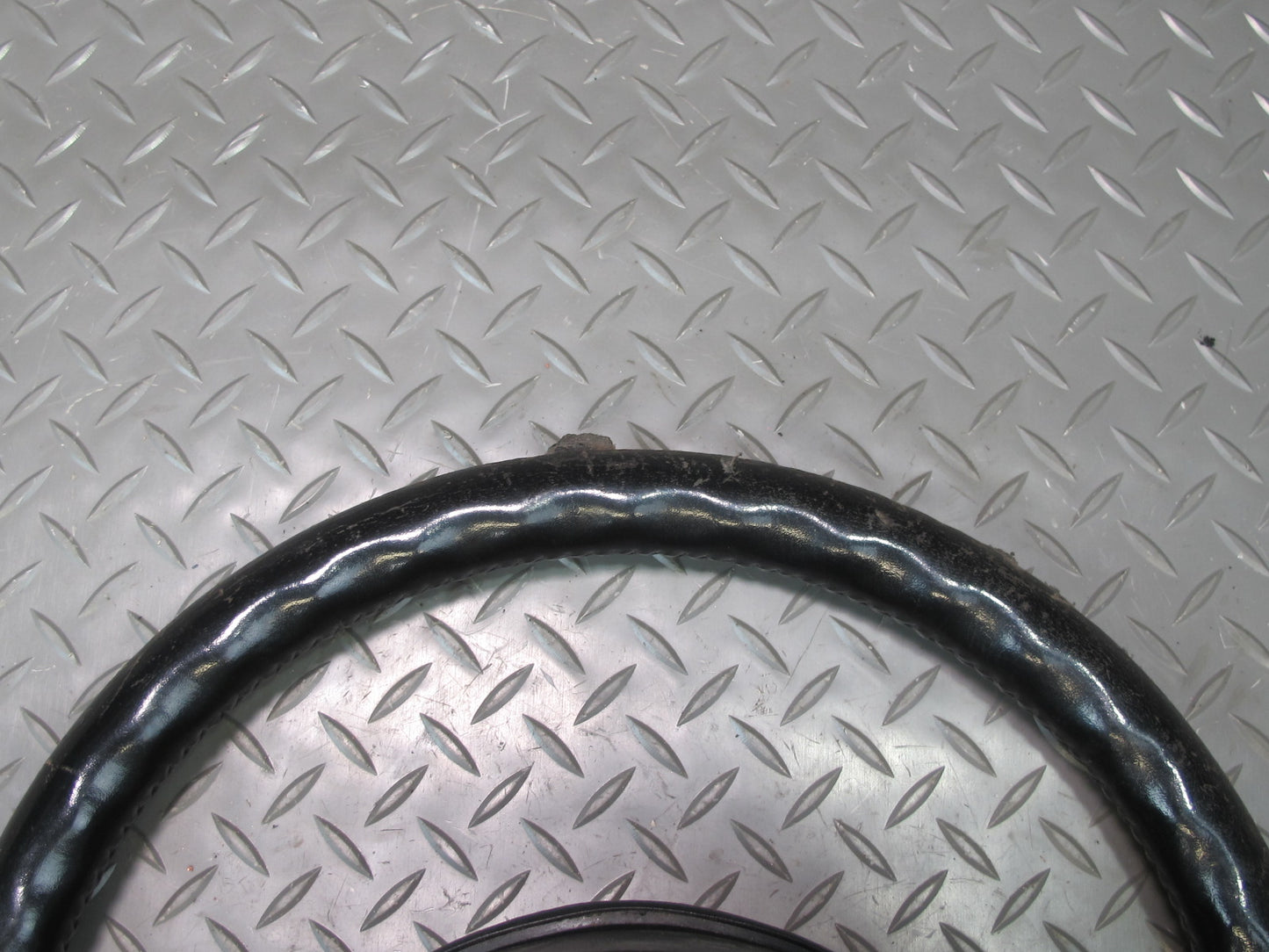 90-91 Nissan Z32 300ZX NON Turbo Leather Steering w Cruise Switch Black OEM