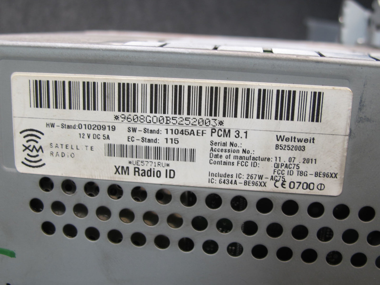 2012 Porsche Cayenne 958 CD Radio Receiver Navi Display Screen Monitor Head Unit