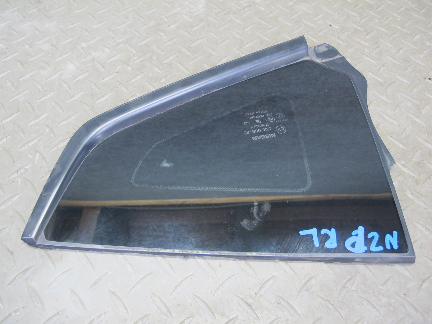 09-20 Nissan Z34 370Z Coupe Rear Left Quarter Window Glass OEM