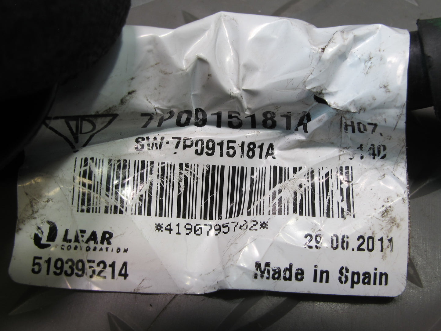 2011-2018 Porsche Cayenne 958 Negative Battery Cable Terminal 7P0915181A