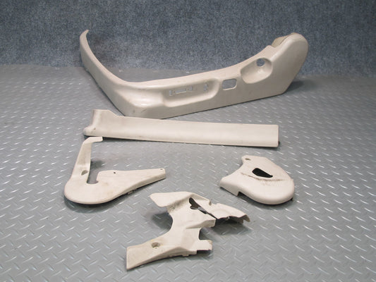 95-00 Lexus JZZ31L SC400 SC300 Set of 5 Front Left Seat Lower Trim Ivory OEM