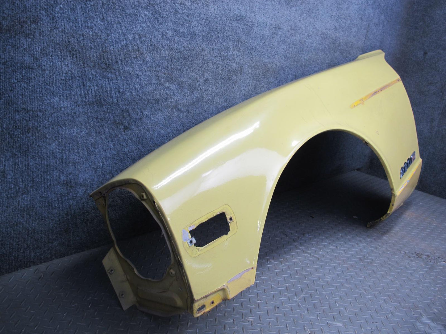 77-78 Datsun S30 280Z Front Left Fender Shell Panel Yellow OEM