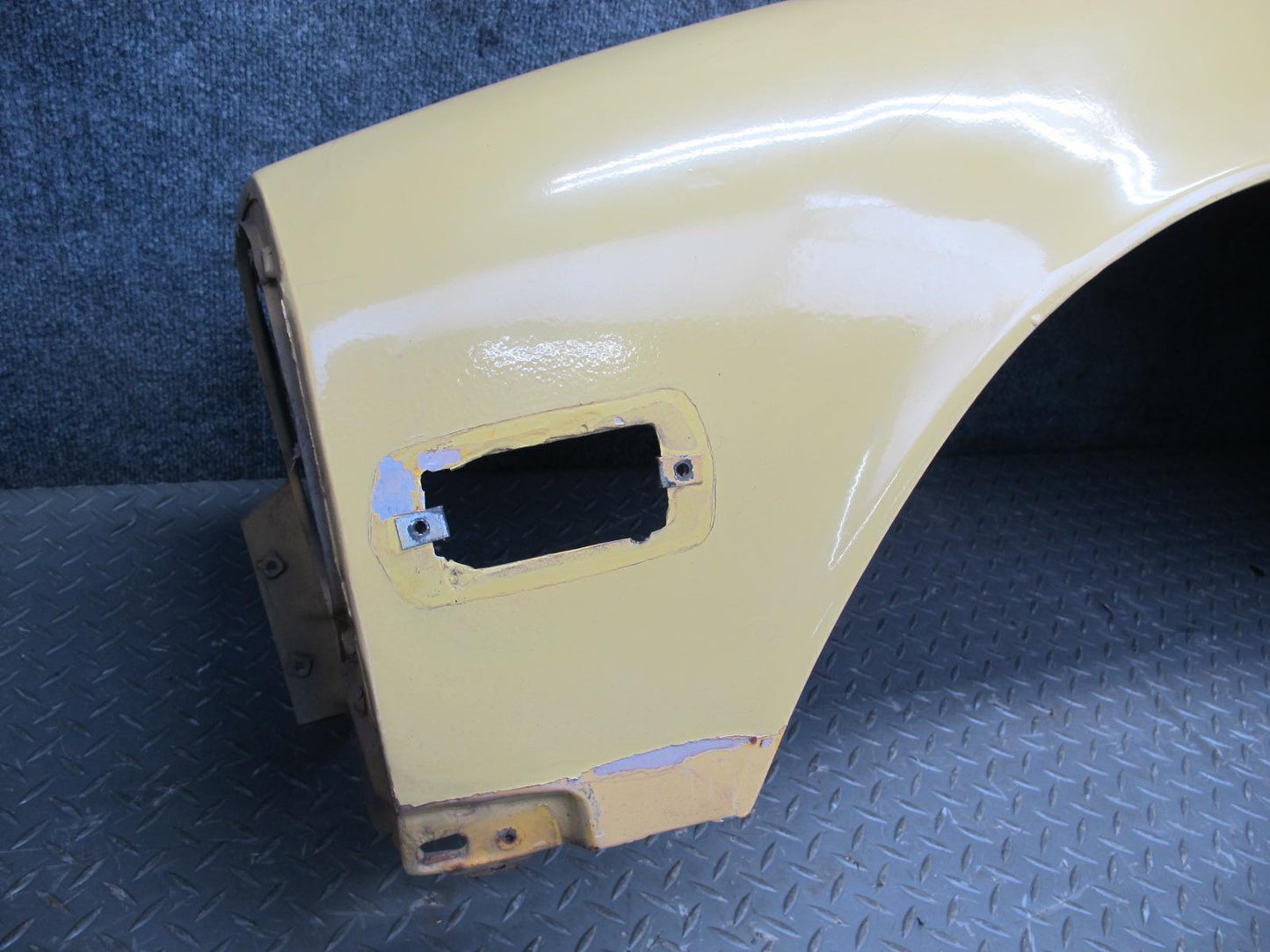 77-78 Datsun S30 280Z Front Left Fender Shell Panel Yellow OEM