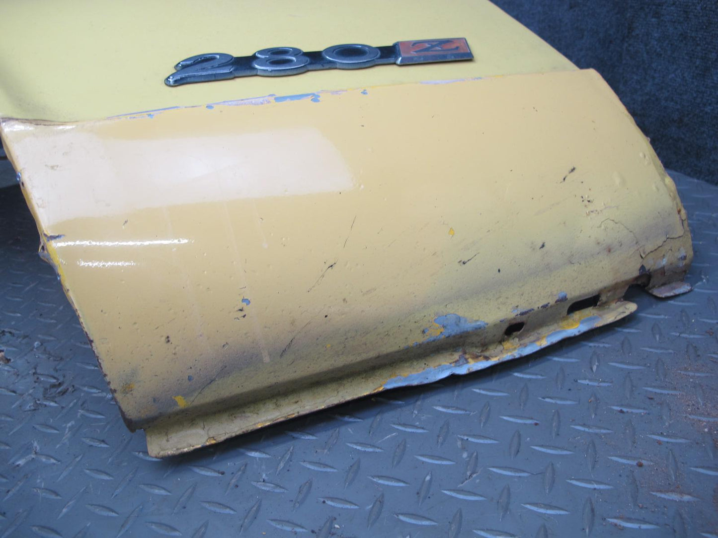 77-78 Datsun S30 280Z Front Left Fender Shell Panel Yellow OEM