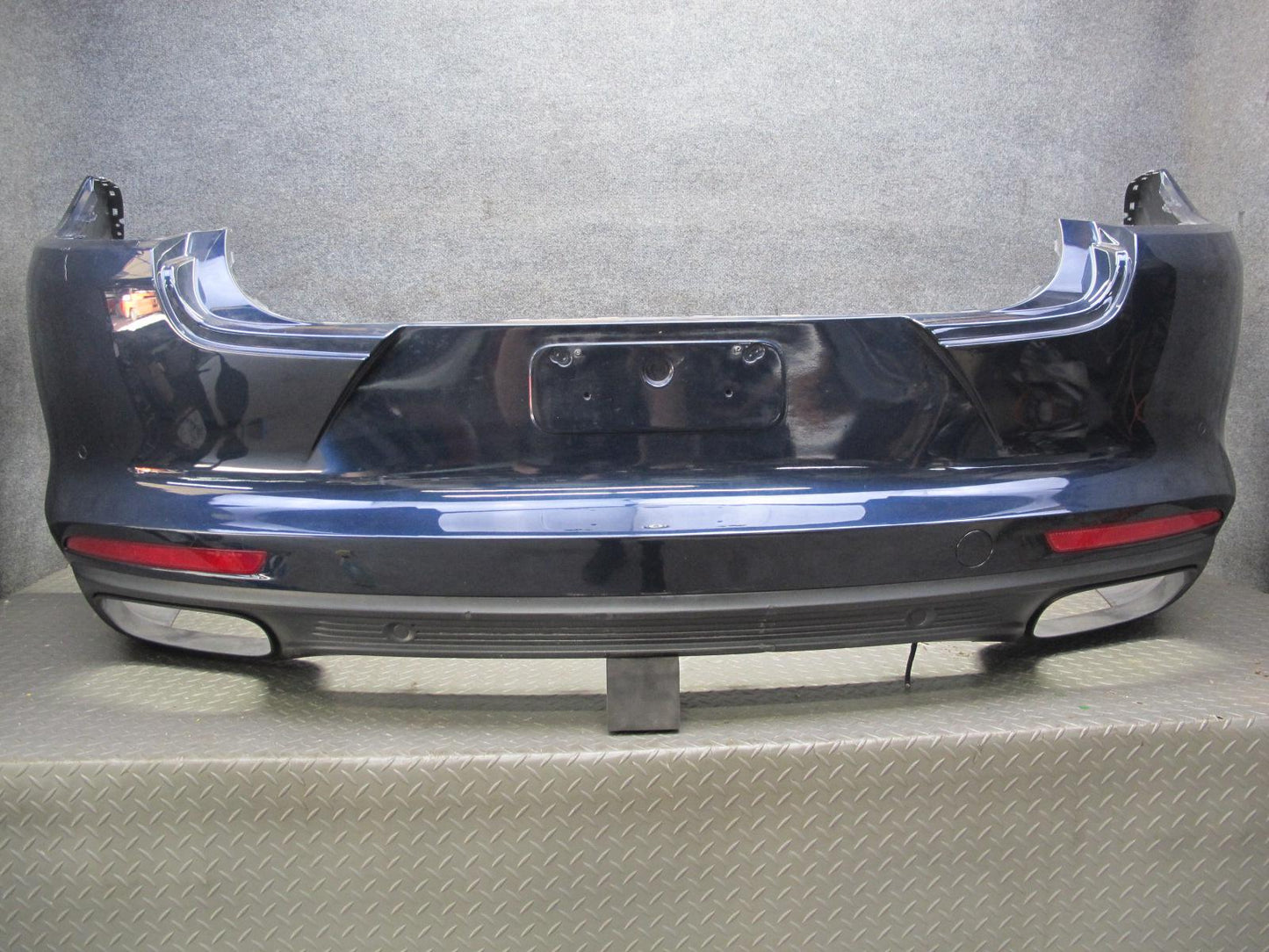17-23 Porsche Panamera S 971 Rear Bumper Cover w PDC Night Blue Metallic