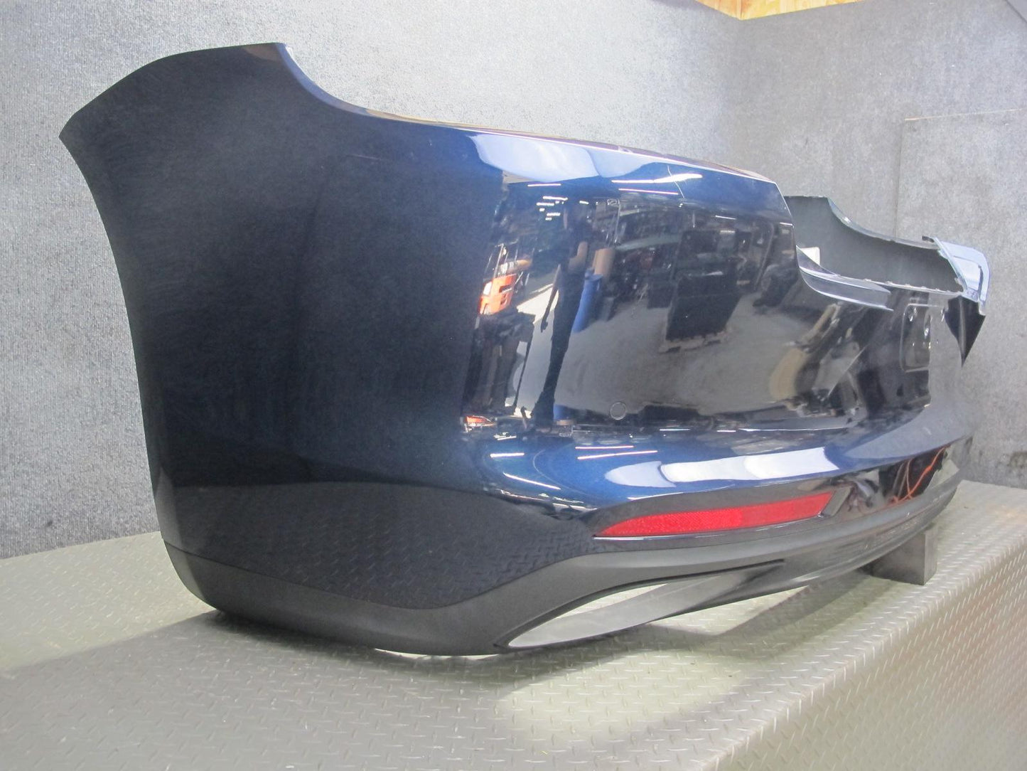 17-23 Porsche Panamera S 971 Rear Bumper Cover w PDC Night Blue Metallic