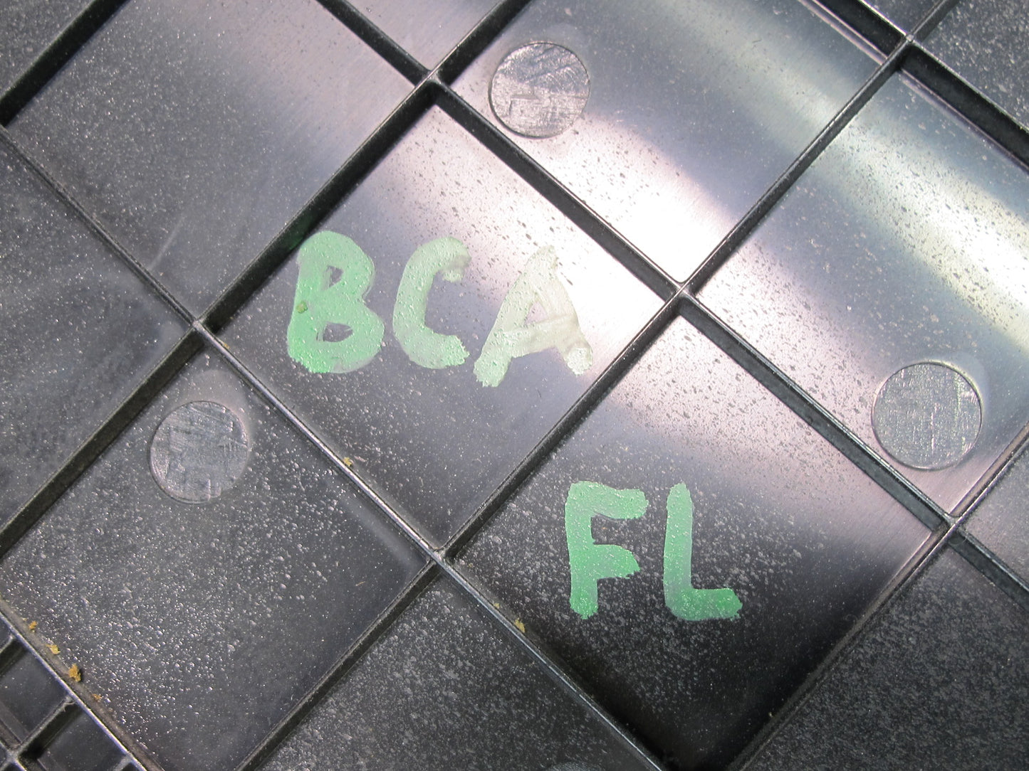 06-12 Bentley Continental Flying Front Left Seat Back Trim Cover Panel Set