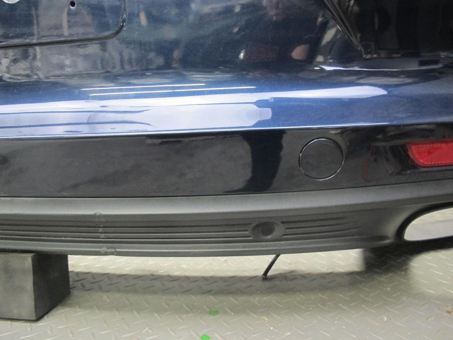 17-23 Porsche Panamera S 971 Rear Bumper Cover w PDC Night Blue Metallic