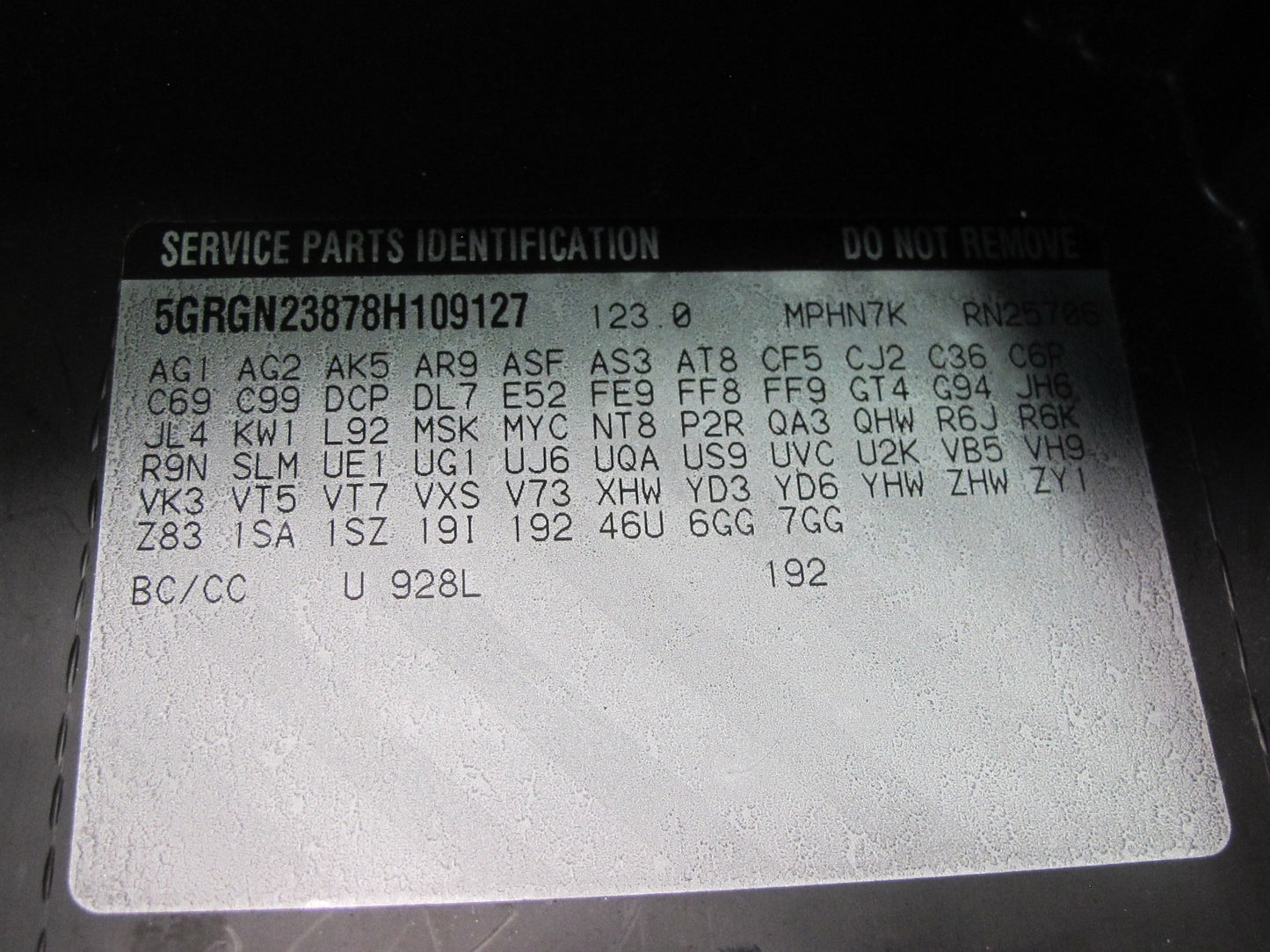 2008-2009 Hummer H2 Dash Front Right Glove Box Compartment Storage