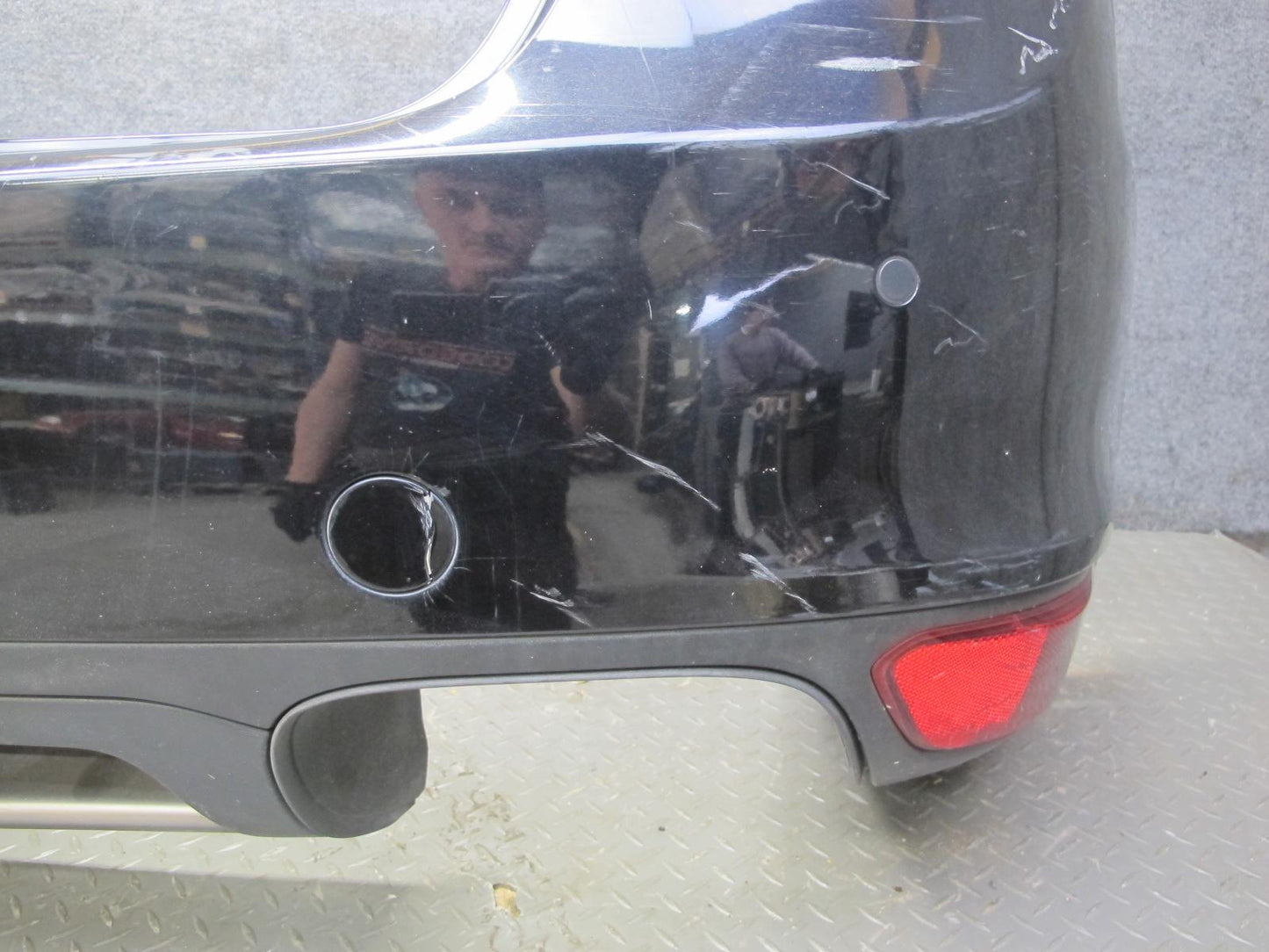 2011-2014 Porsche Cayenne 958 Rear Bumper Panel Cover W/ PDC Sensors Black