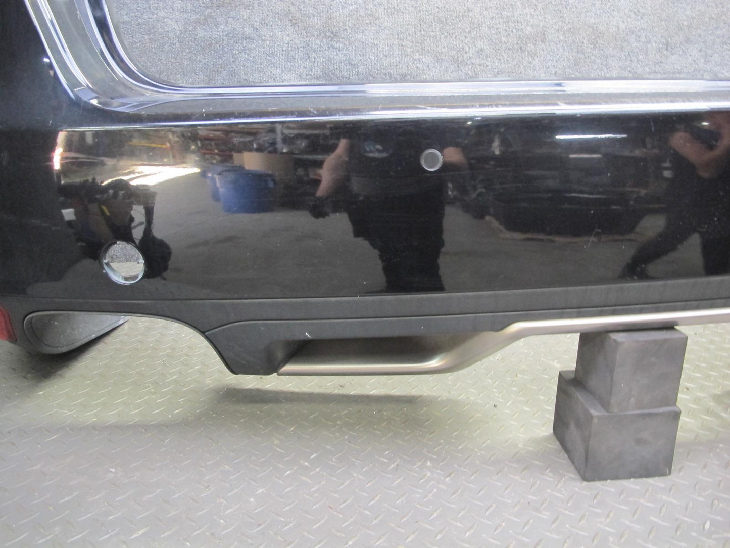 2011-2014 Porsche Cayenne 958 Rear Bumper Panel Cover W/ PDC Sensors Black