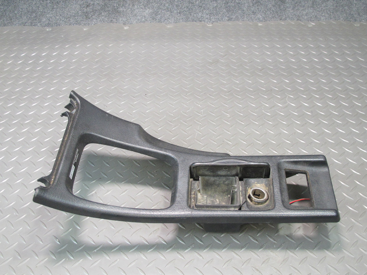 90-96 Nissan Z32 300ZX Center Console Shifter Storage Trim Cover Panel Black OEM