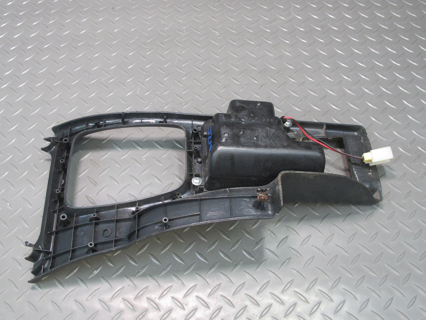 90-96 Nissan Z32 300ZX Center Console Shifter Storage Trim Cover Panel Black OEM