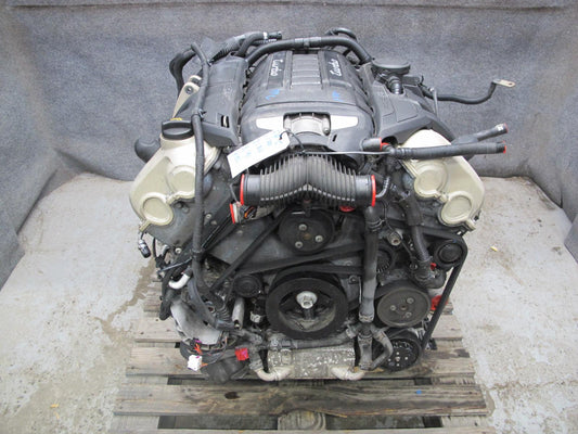 11-14 Porsche Cayenne 958 4.8L Turbo V8 M48.52 AWD Complete Engine Motor 123K