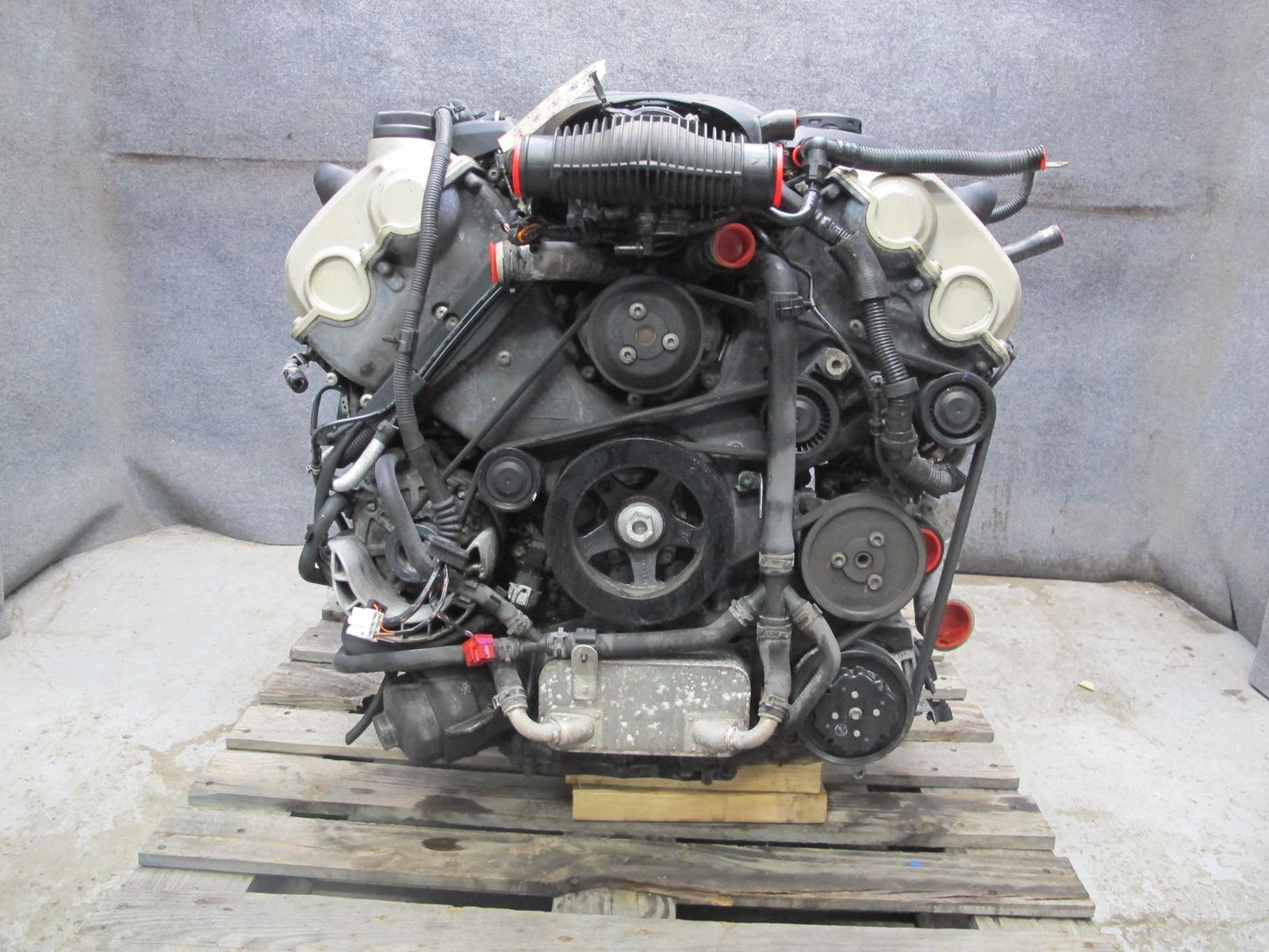11-14 Porsche Cayenne 958 4.8L Turbo V8 M48.52 AWD Complete Engine Motor 123K