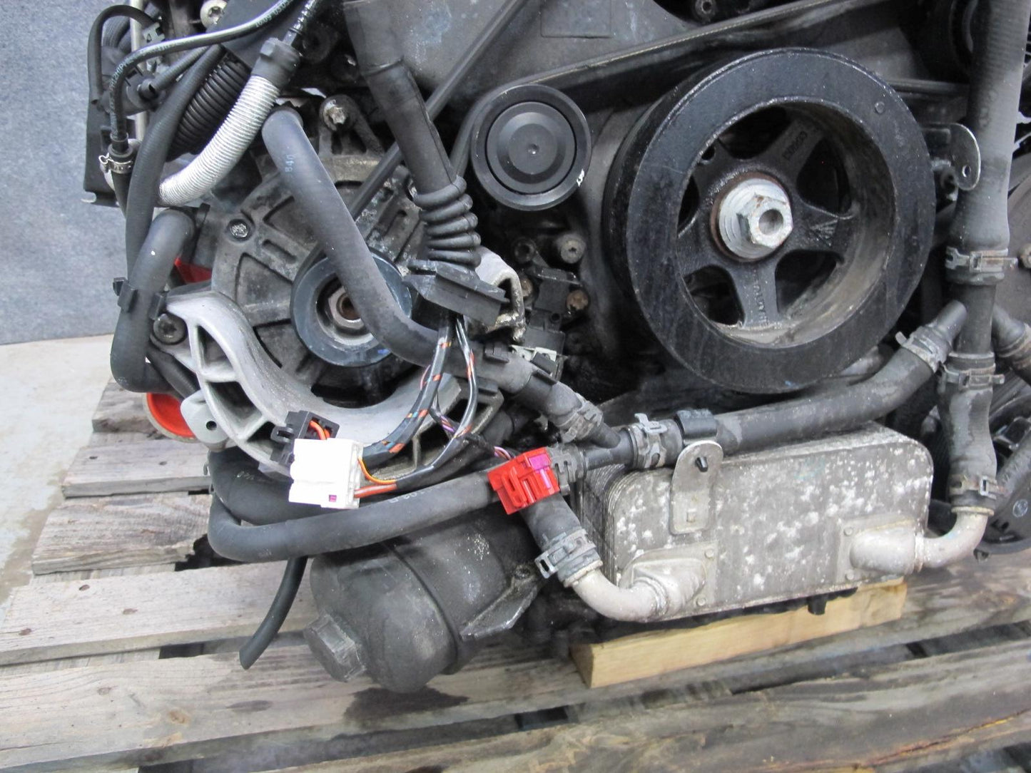 11-14 Porsche Cayenne 958 4.8L Turbo V8 M48.52 AWD Complete Engine Motor 123K