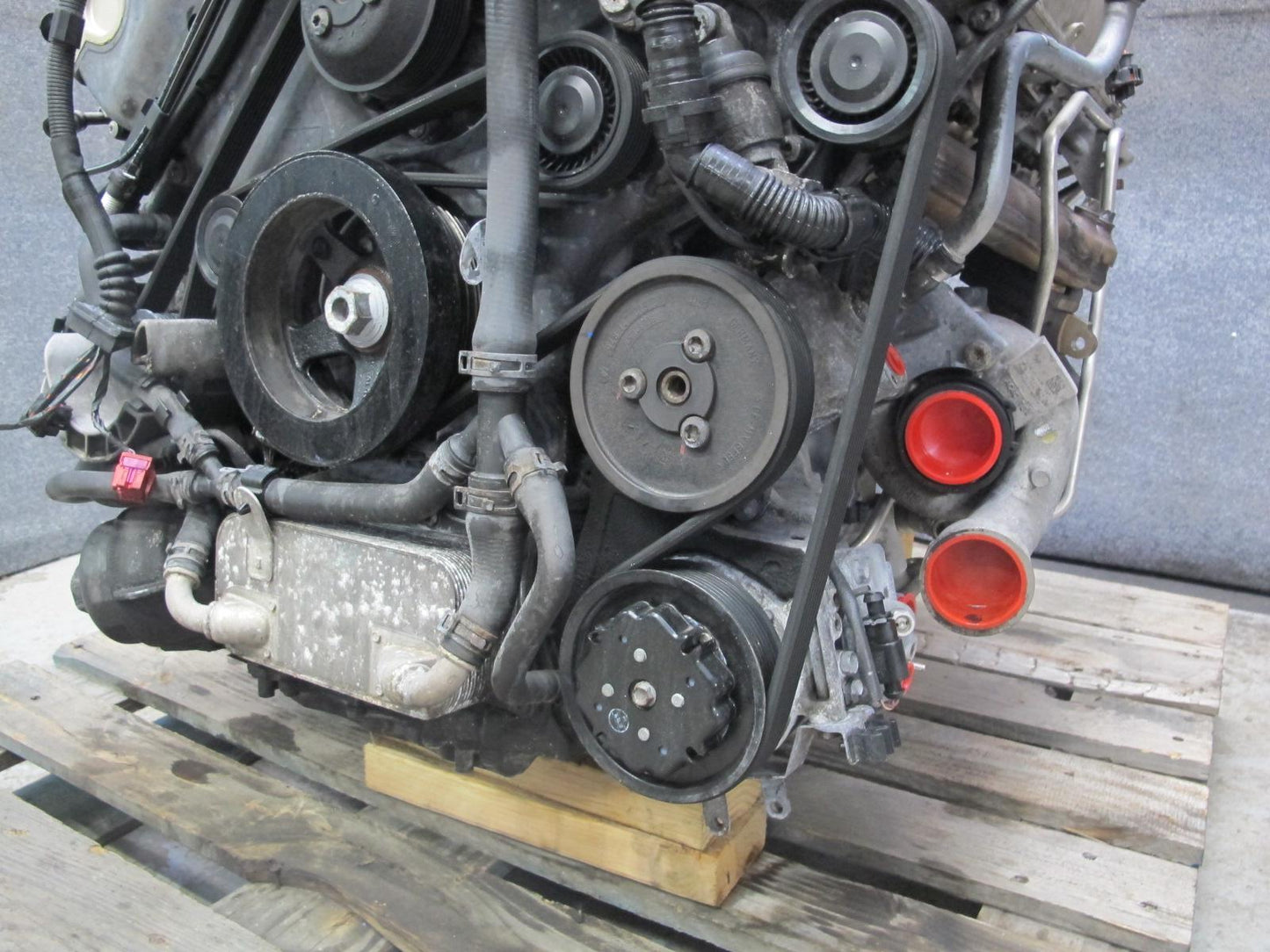 11-14 Porsche Cayenne 958 4.8L Turbo V8 M48.52 AWD Complete Engine Motor 123K