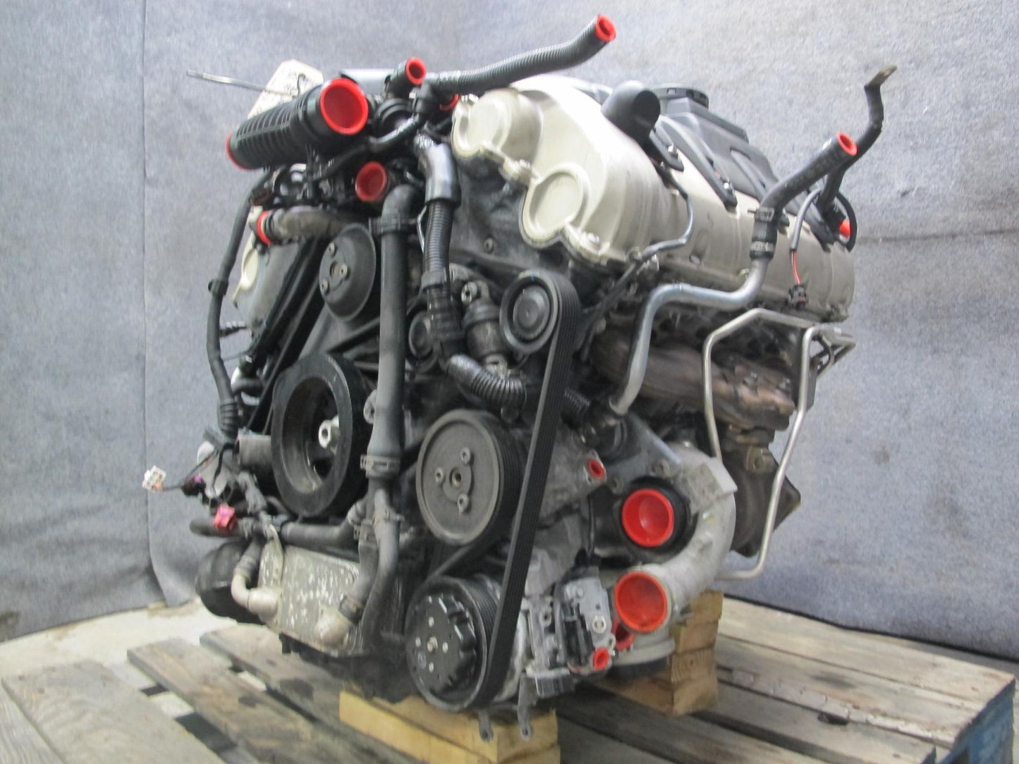 11-14 Porsche Cayenne 958 4.8L Turbo V8 M48.52 AWD Complete Engine Motor 123K